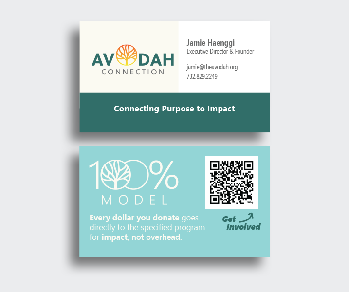 Avodah Connection Business Card Design
