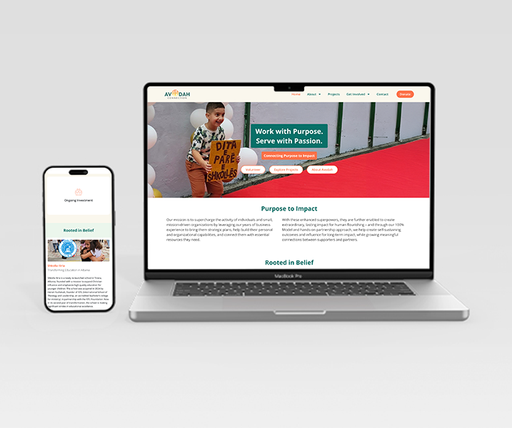 Avodah Website Design