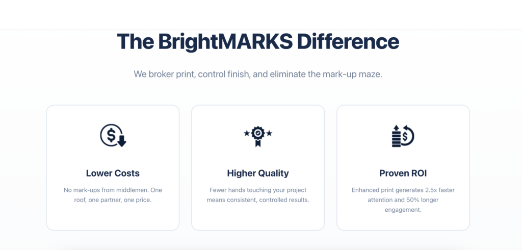 The BrightMARKS Difference