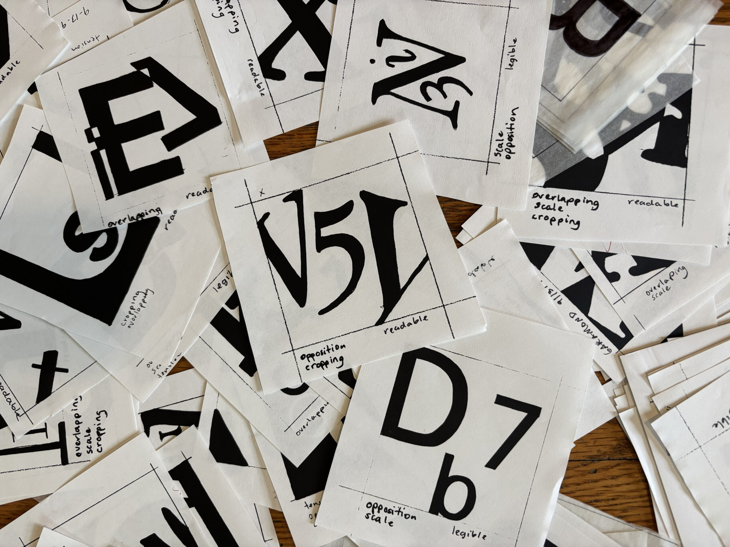 Early work from Jackie Berra at the University of Kansas - typography